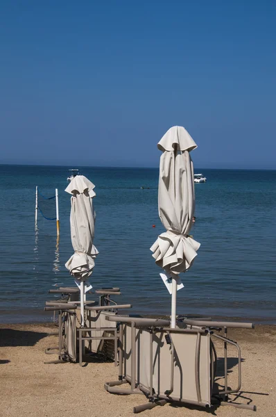 Stranden på Medelhavet resort — Stockfoto