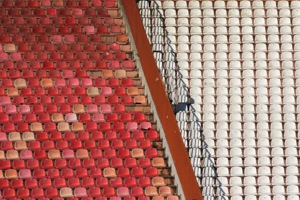 Scaune stadion pe stand — Fotografie, imagine de stoc