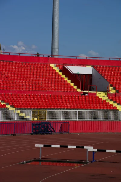 경기장에서 빨간 좌석 — 스톡 사진