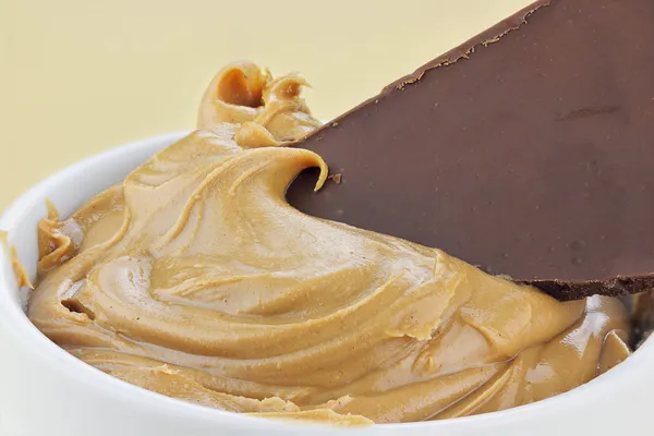 Chocolate y mantequilla de maní — Foto de Stock