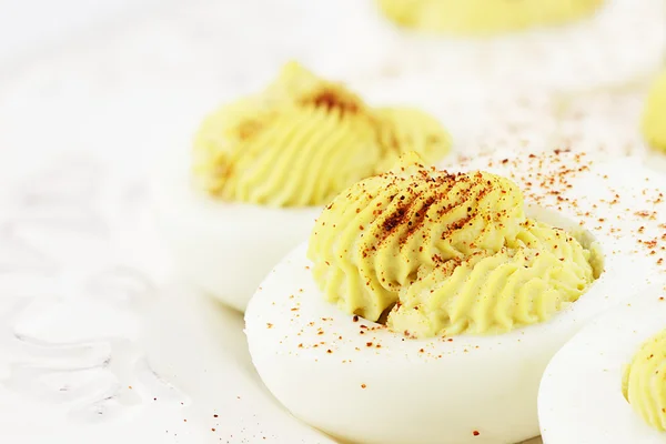 Verdorbene Eier mit Paprika — Stockfoto