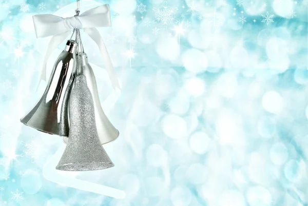 Campane di Natale in argento — Foto Stock