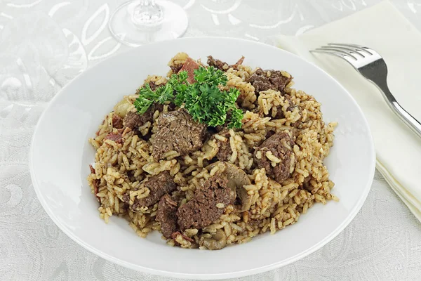 Venison Pilaf — Stock Photo, Image