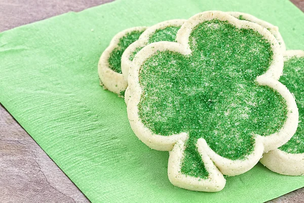 St. Patrick'ın gün şekerli kurabiye — Stok fotoğraf