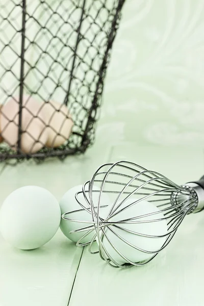 Boerderij verse eieren en Garde — Stockfoto