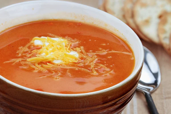 Bisque de tomate con queso —  Fotos de Stock