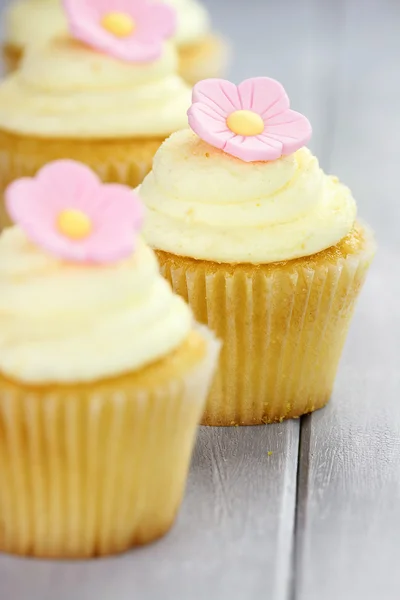 Cupcakes i rad — Stockfoto
