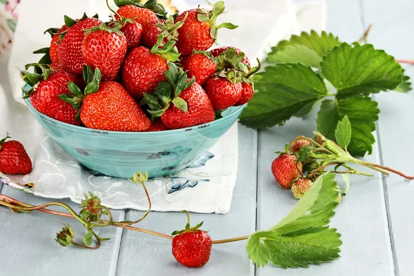 Frische Erdbeeren — Stockfoto