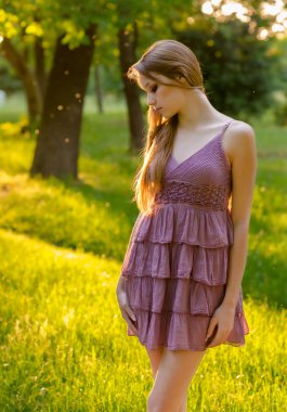 doğada beautful zarif kız