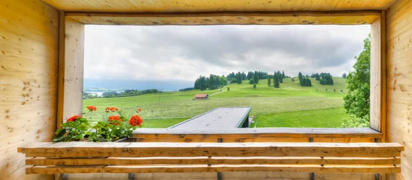 Krásný balkon pohled — Stock fotografie