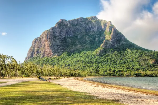 Le Morne montanha em Maurício — Fotografia de Stock