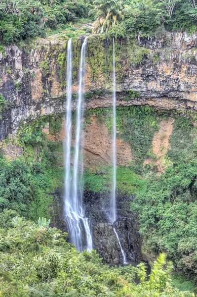 Chamarel waterfall in Mauritius — Stock Photo, Image