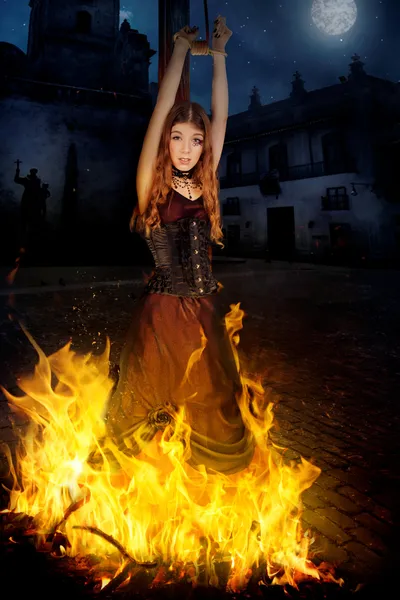 Burn the witch — Stock Photo, Image