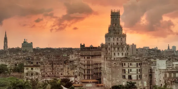 Havana üzerinden günbatımı — Stok fotoğraf