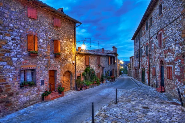 在意大利的托斯卡纳，美丽的小镇 — 图库照片