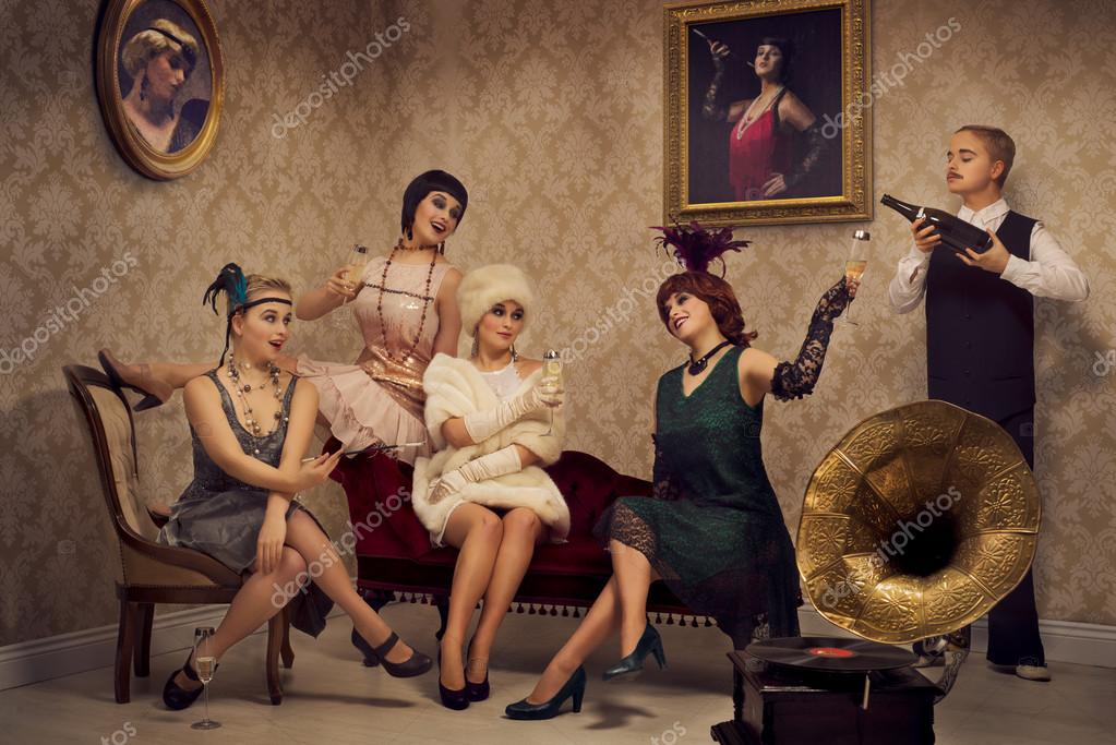 Retro party style sale