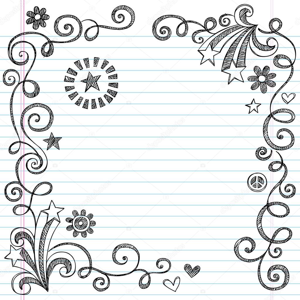Sketchy Notebook Doodle Frame