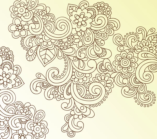 paisley çizilmiş doodles