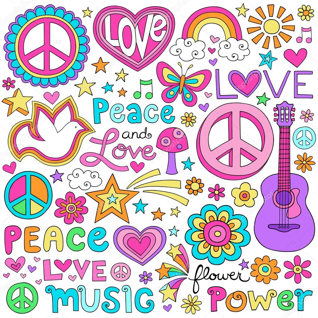 Paix Et Amour Images Vectorielles Paix Et Amour Vecteurs Libres De Droits Depositphotos
