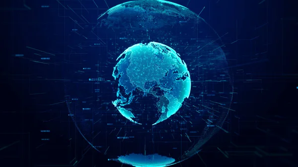 Tecnologia Conexão Dados Rede Rede Dados Digital Segurança Cibernética Futuristic — Fotografia de Stock