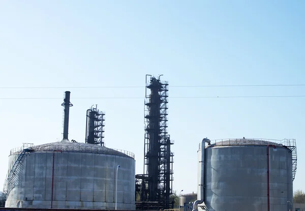 Tanque de armazenamento de óleo — Fotografia de Stock