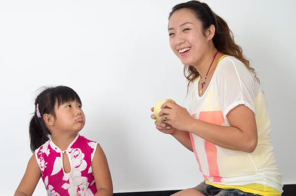 Happy mother and the children — Stock Photo, Image