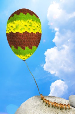 Karıncalar ve balon