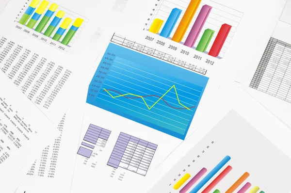 Financial statements — Stock Photo, Image