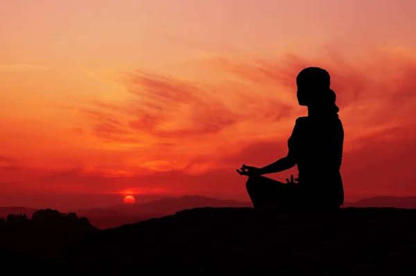 Sunrise Yoga — Stock Photo, Image