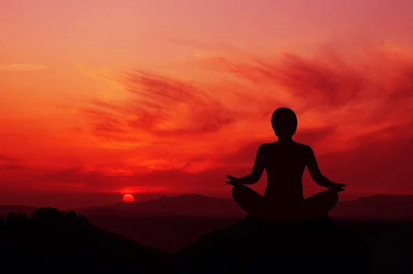 Sunrise Yoga — Stock Photo, Image