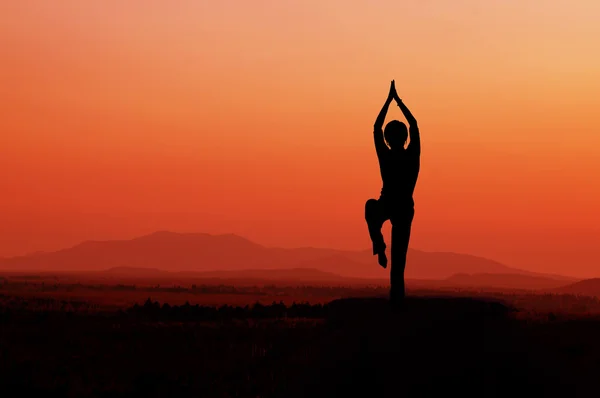 Yoga del amanecer —  Fotos de Stock