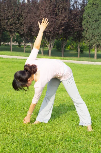 Morgengymnastik — Stockfoto