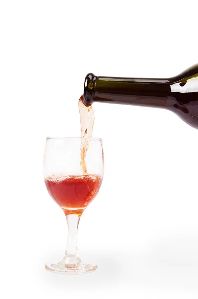 Vierta el vino tinto — Foto de Stock