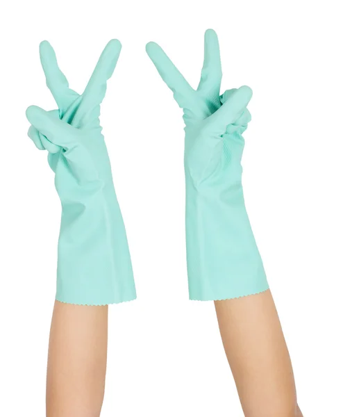 Hand and glove — Stock Photo, Image