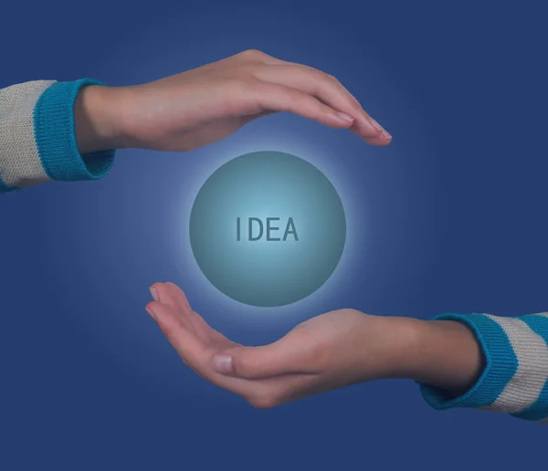 Idea mano — Foto Stock