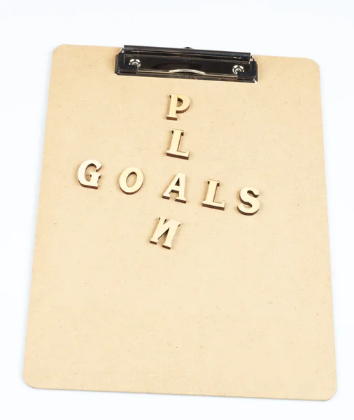 Goal plan — Stock Photo, Image