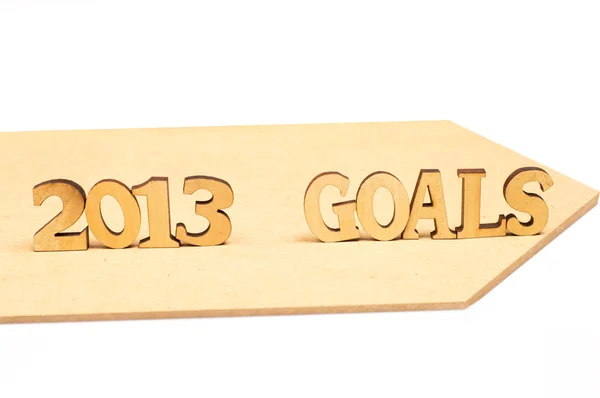 2013 goals — Stock Photo, Image