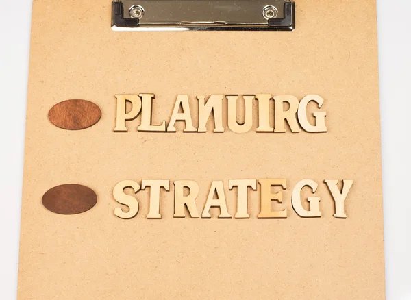Plan y estrategia — Foto de Stock