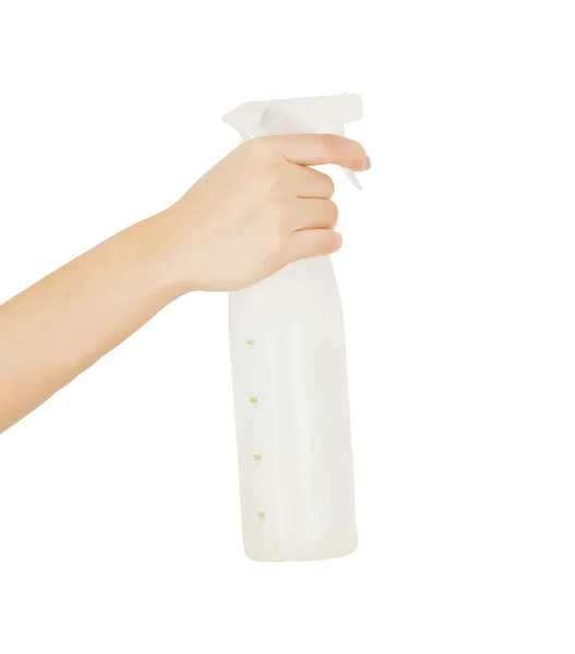 Hand spray closeup — Stock Photo, Image
