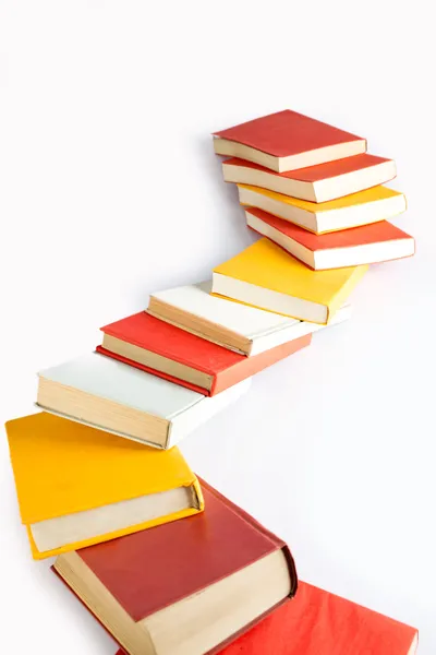 Books queue dumping — Stock Photo, Image