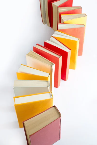 Standing book queue — Stock Photo, Image