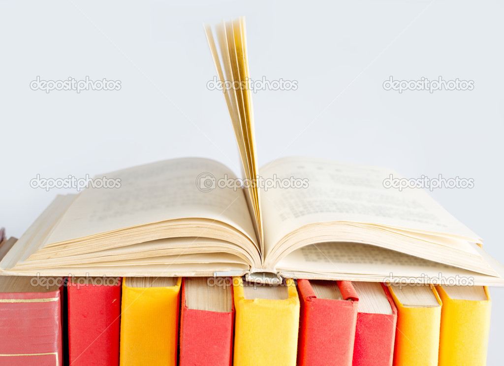 Open book close-up