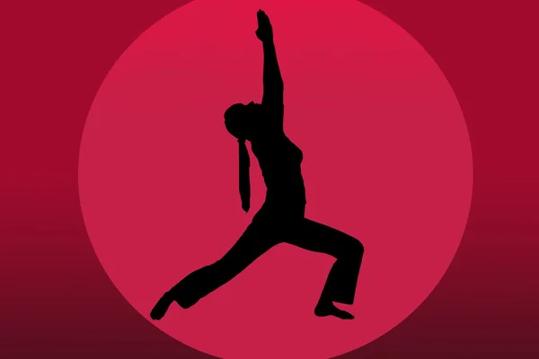 Yoga's profile — Stock Photo, Image