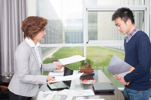 Business people work relations — Stock Photo, Image