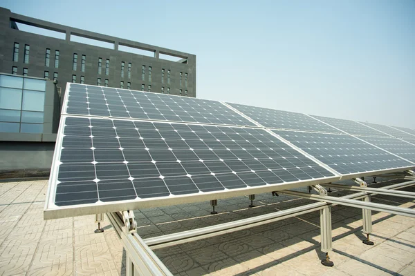 Små solceller kraftverk — Stockfoto