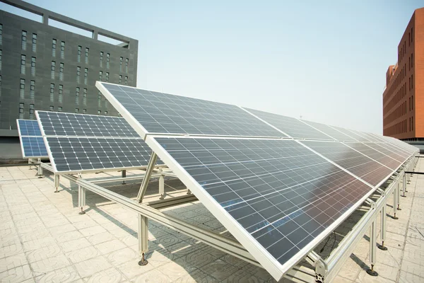Pequeñas centrales fotovoltaicas — Foto de Stock