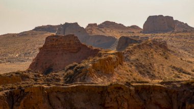 Ming Hanedanı 'nın kalıntıları. Çin 'in Ningxia eyaletinde..