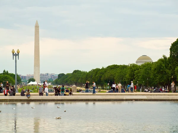 Monumento a Washington visto desde el edificio de la capital de EE.UU. —  Fotos de Stock