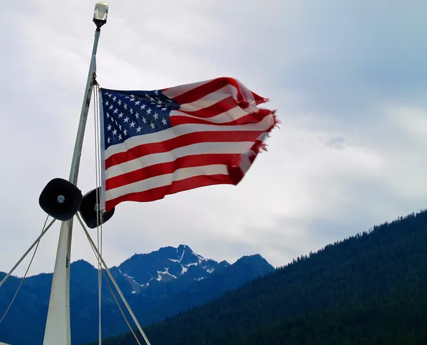 Bandera americana — Foto de Stock