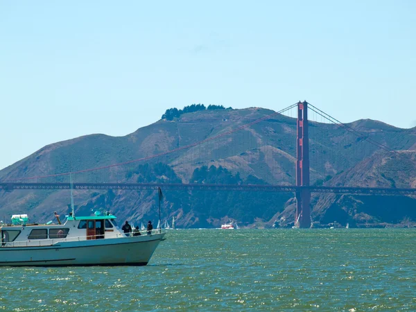 Pier 39 görüldüğü gibi golden gate Köprüsü